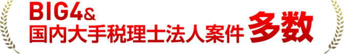BIG4&国内大手税理士法人案件多数